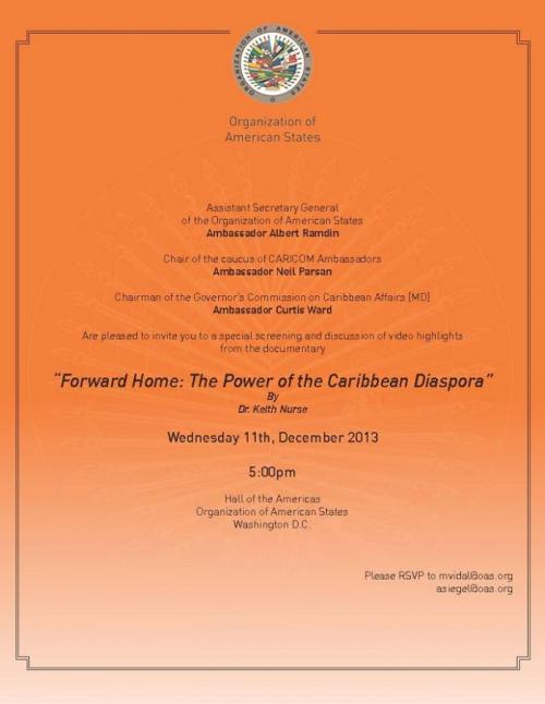 “Forward Home: The Power of the Caribbean Diaspora” by Dr. Keith Nurse